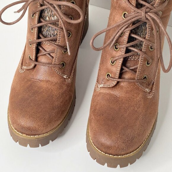 Carlos Women's Glynn Fashion Boot 9.5 M Tan Brown Winter Cuff - Picture 4 of 11